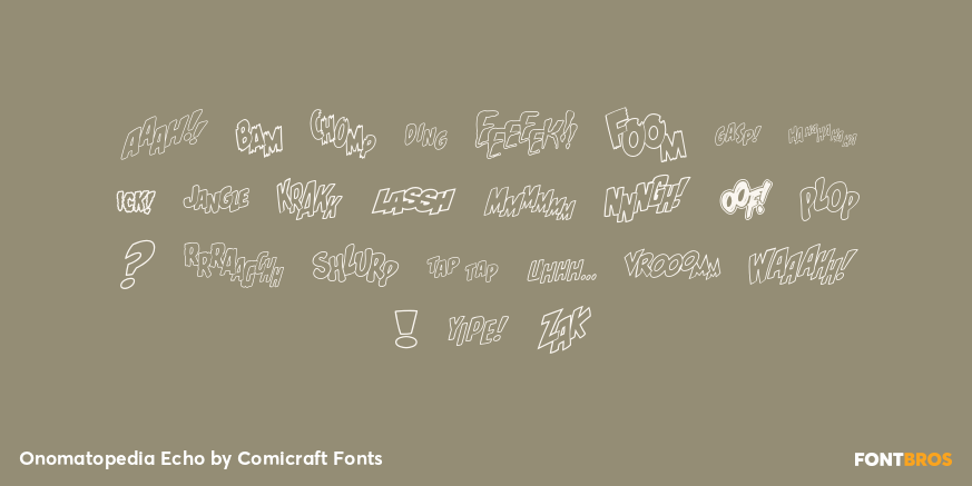 Onomatopedia Echo Font Poster #3