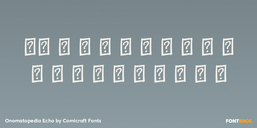 Onomatopedia Echo Font Poster #4