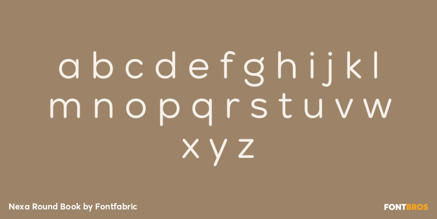 Nexa Round Book Font Poster #3