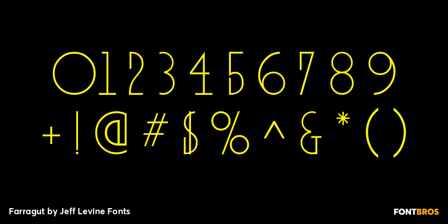 Farragut Font Poster #1