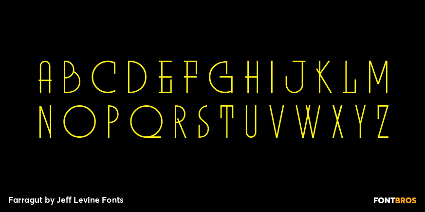 Farragut Font Poster #1