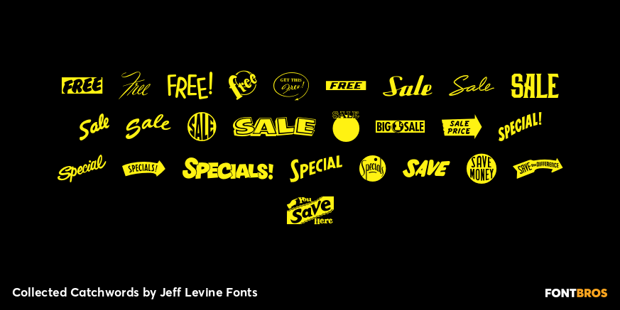 Collected Catchwords Font Poster #2