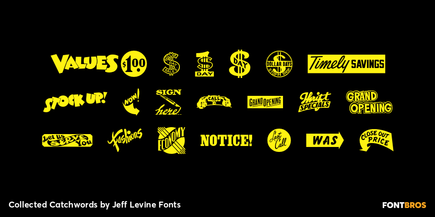 Collected Catchwords Font Poster #4