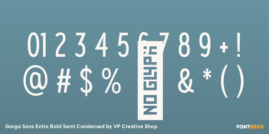 Gorga Sans Extra Bold Semi Condensed Font Poster #4