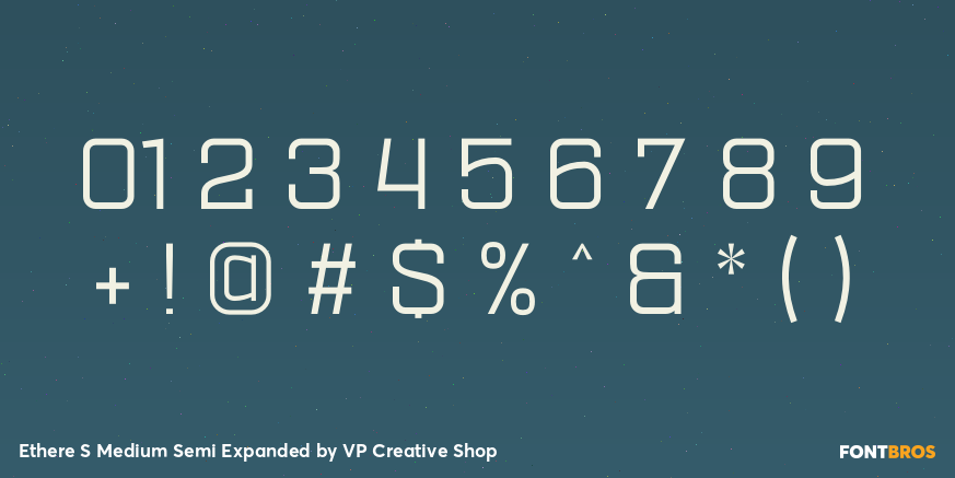 Ethere S Medium Semi Expanded Font Poster #4