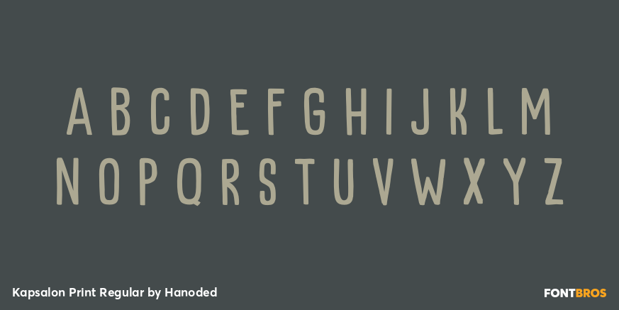 Kapsalon Print Regular Font Poster #2