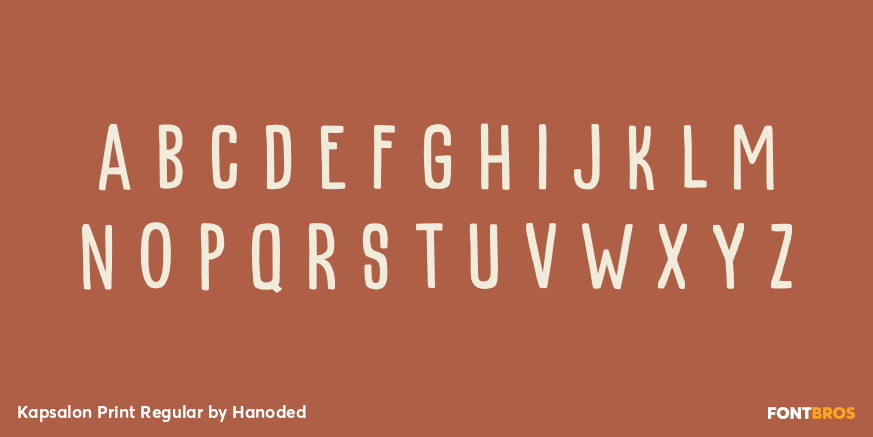 Kapsalon Print Regular Font Poster #3