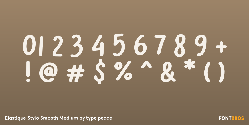 Elastique Stylo Smooth Medium Font Poster #1