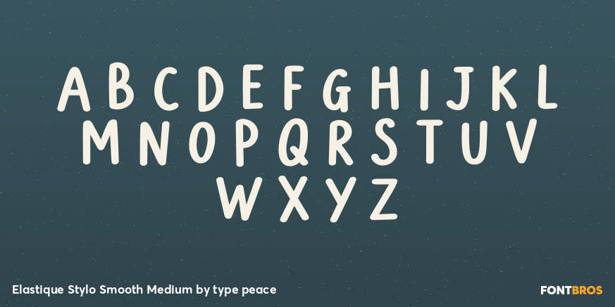 Elastique Stylo Smooth Medium Font Poster #2