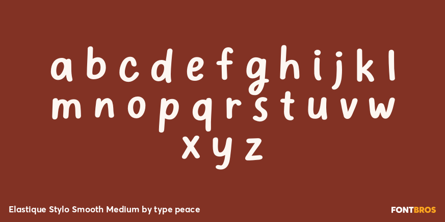 Elastique Stylo Smooth Medium Font Poster #3