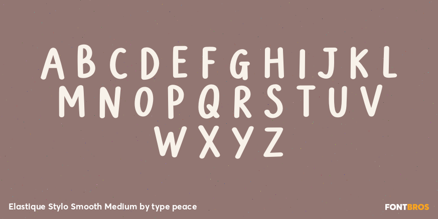 Elastique Stylo Smooth Medium Font Poster #1