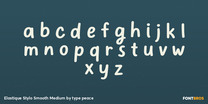 Elastique Stylo Smooth Medium Font Poster #1