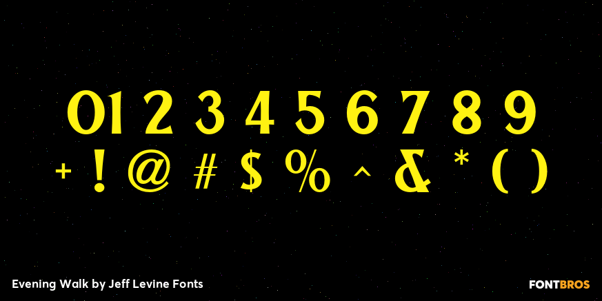 Evening Walk Font Poster #4