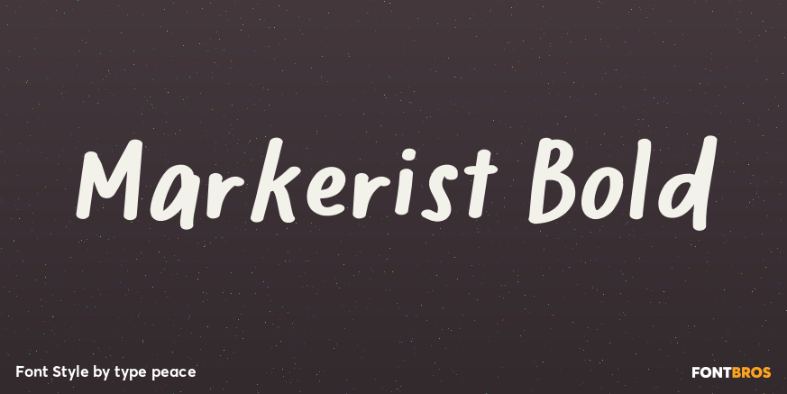 Markerist Bold Poster