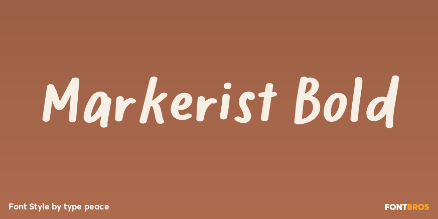 Markerist Bold Poster