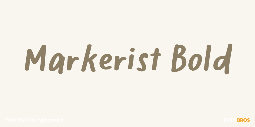 Markerist Bold Poster