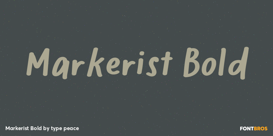 Markerist Bold Poster