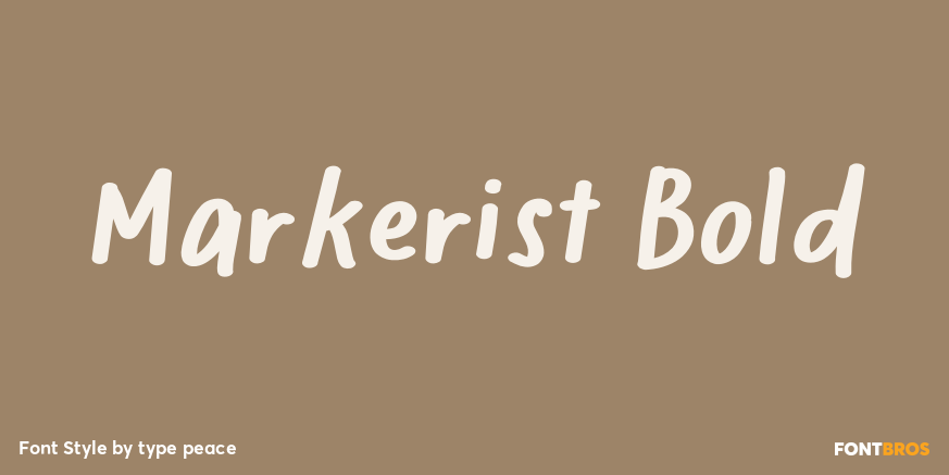 Markerist Bold Poster