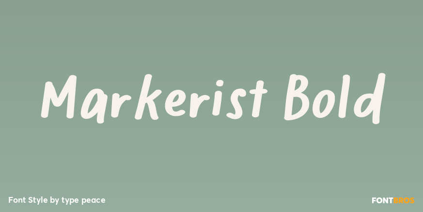 Markerist Bold Poster