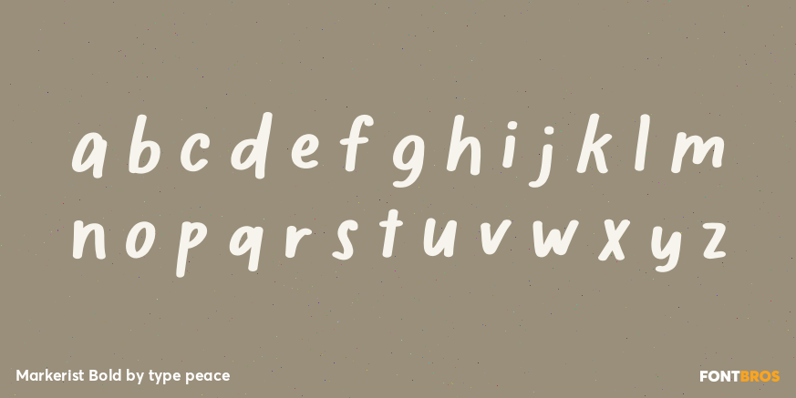 Markerist Bold Font Poster #3