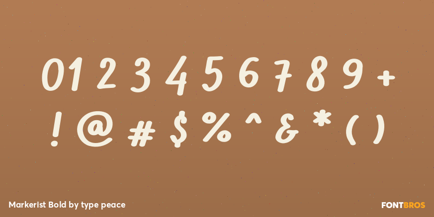 Markerist Bold Font Poster #4