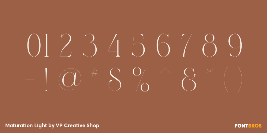 Maturation Light Font Poster #4