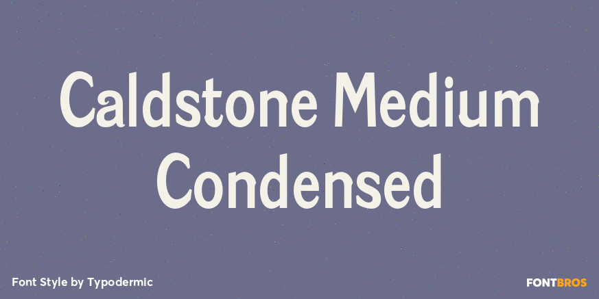 Caldstone Medium Condensed Poster