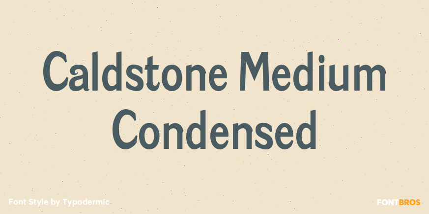 Caldstone Medium Condensed Poster