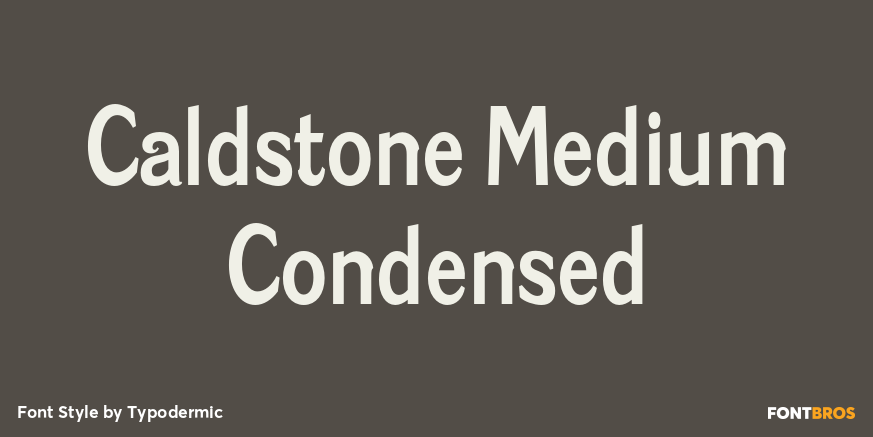 Caldstone Medium Condensed Poster