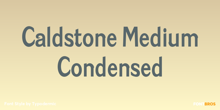 Caldstone Medium Condensed Poster