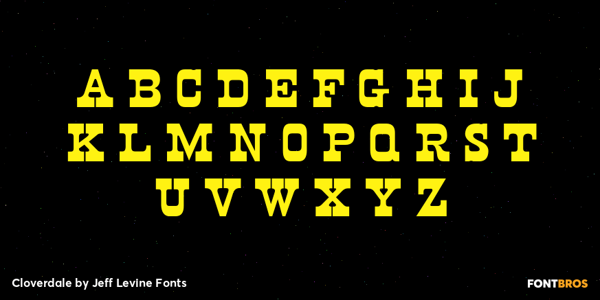 Cloverdale Font Poster #2