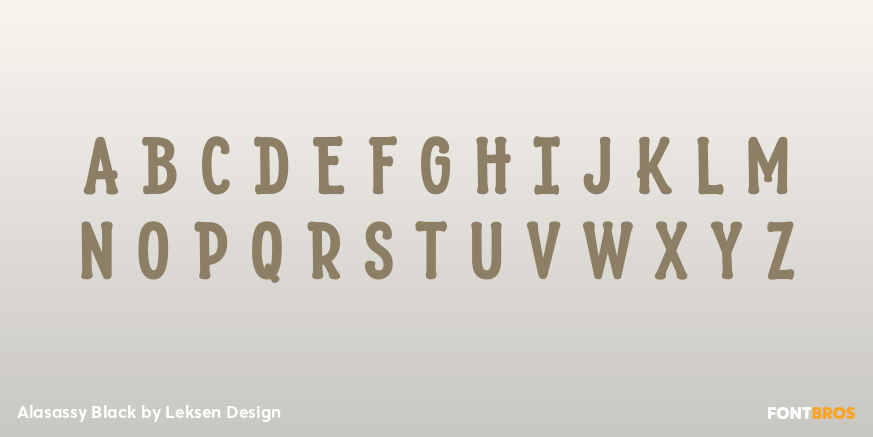 Alasassy Black Font Poster #2