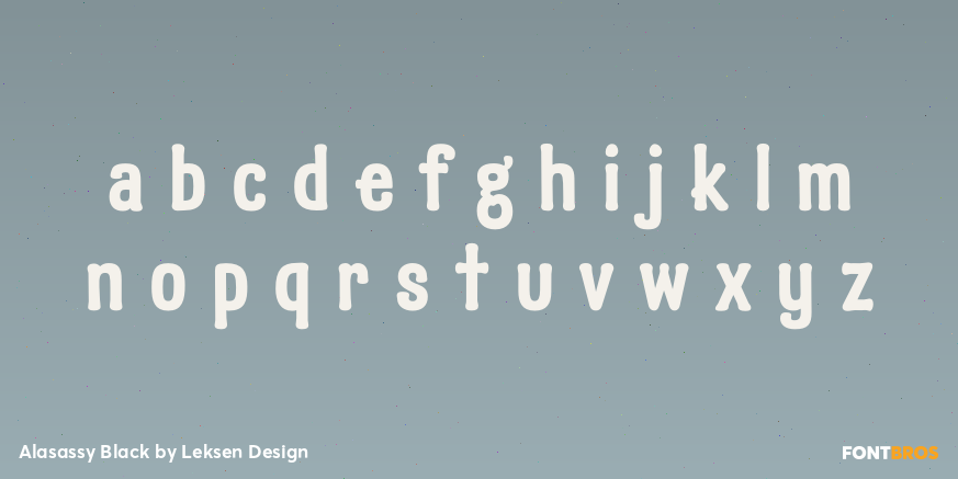 Alasassy Black Font Poster #3