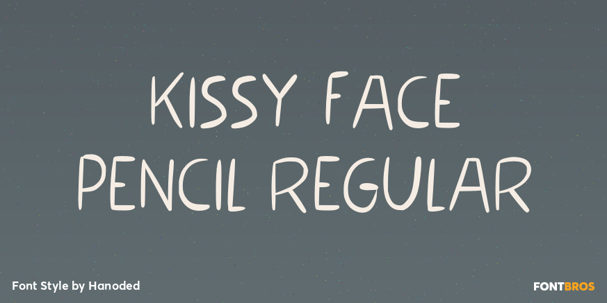 Kissy Face Pencil Regular Poster