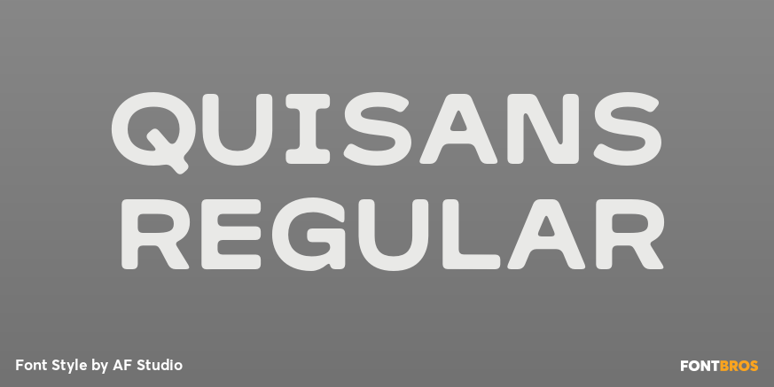 Quisans Regular Poster