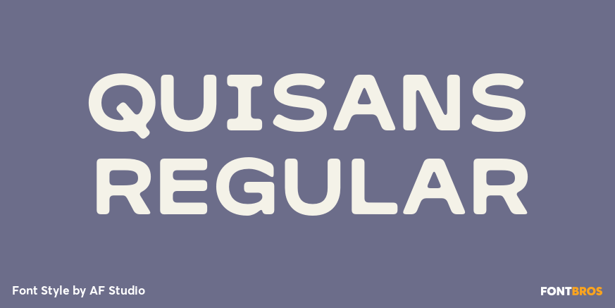 Quisans Regular Poster