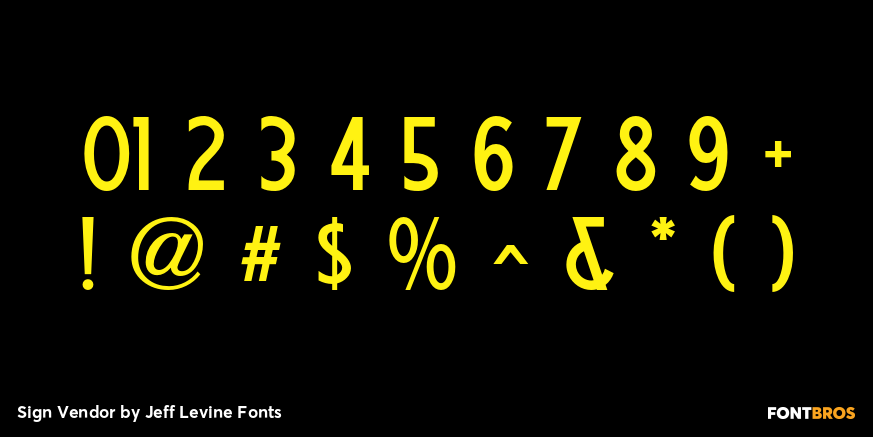 Sign Vendor Font Poster #4