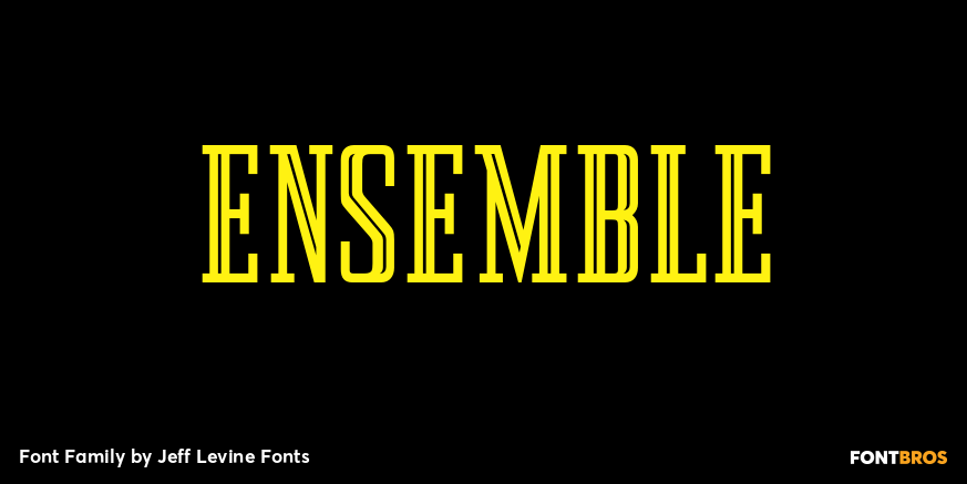Ensemble Font Poster