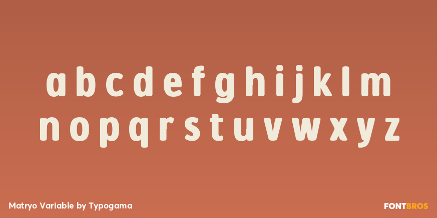 Matryo Variable Font Poster #3