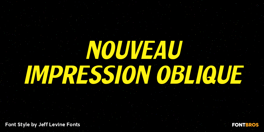 Nouveau Impression Oblique Poster