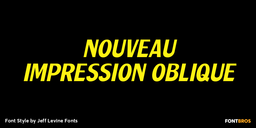 Nouveau Impression Oblique Poster