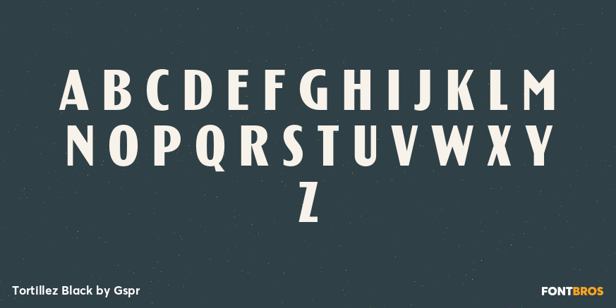 Tortillez Black Font Poster #2