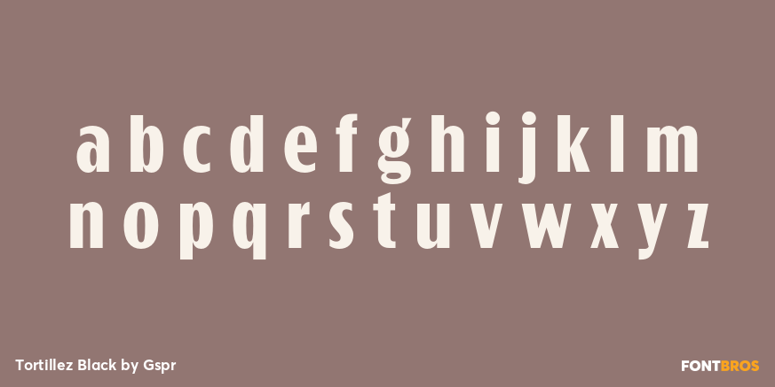 Tortillez Black Font Poster #3