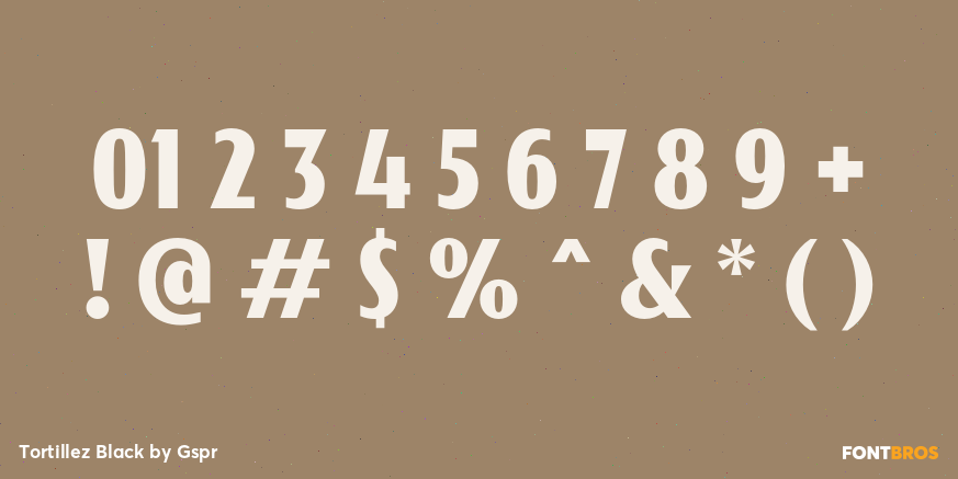 Tortillez Black Font Poster #4