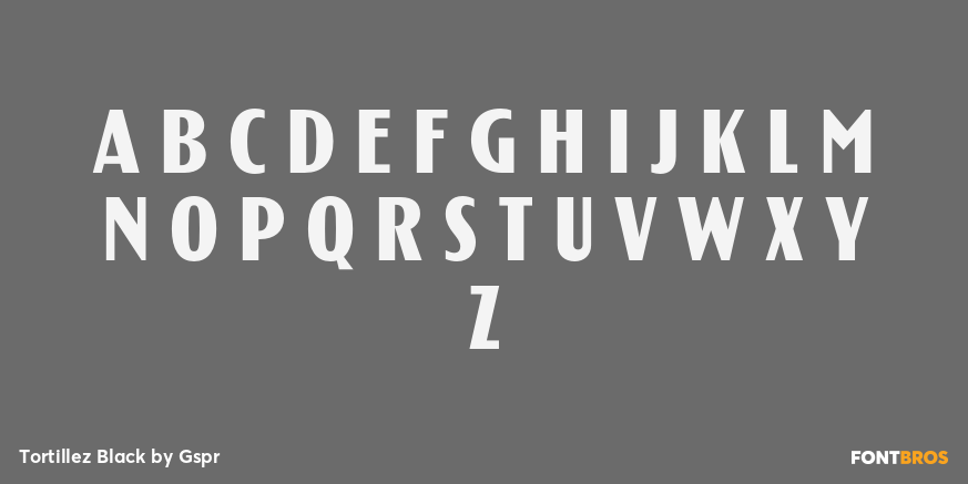 Tortillez Black Font Poster #1