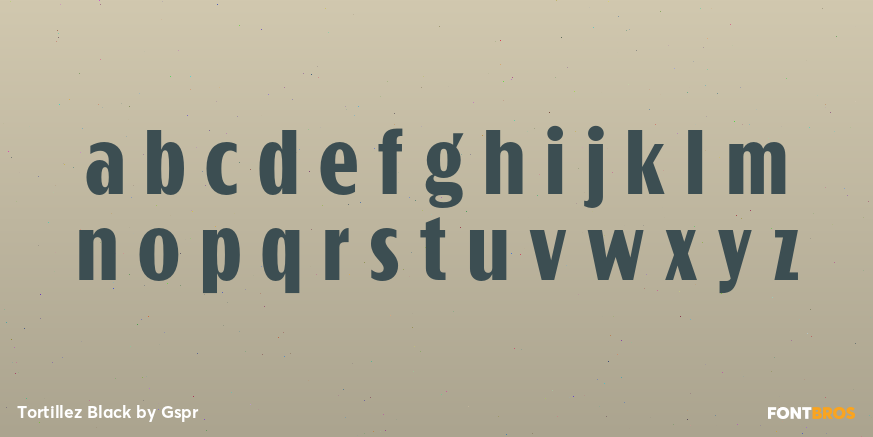Tortillez Black Font Poster #1