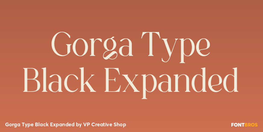 Gorga Type Black Expanded Font Poster #1