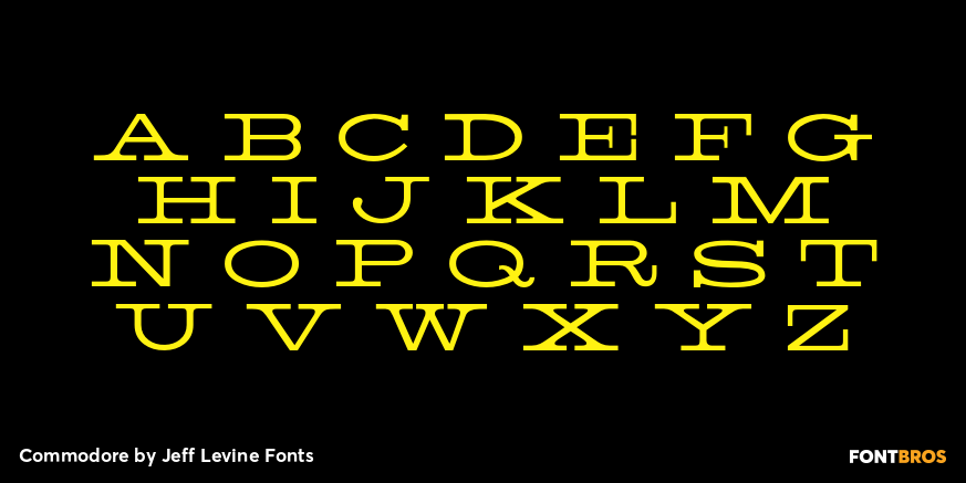 Commodore Font Poster #3