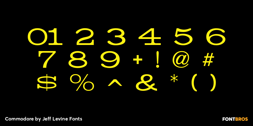 Commodore Font Poster #4