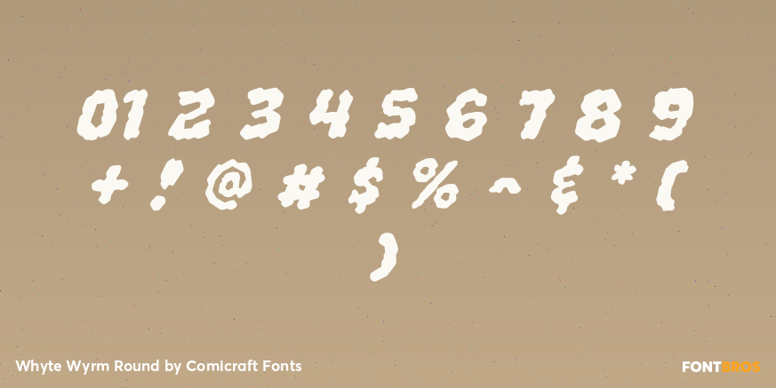 Whyte Wyrm Round Font Poster #4